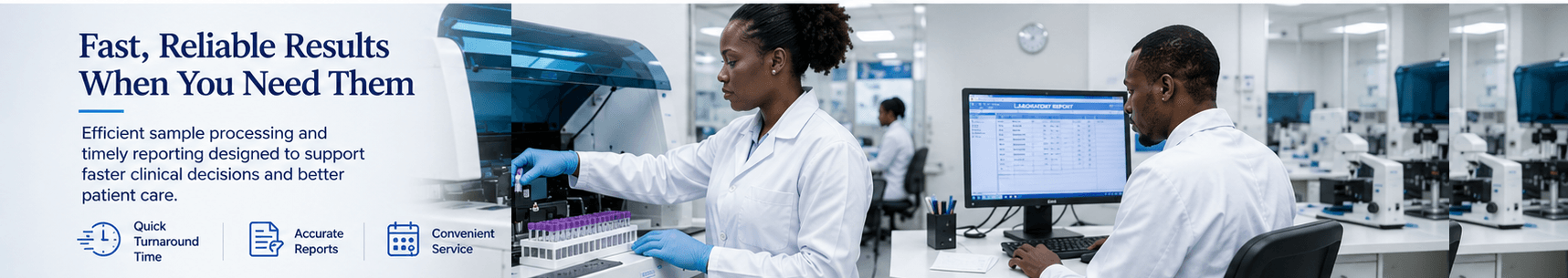 Fast, reliable results when you need them